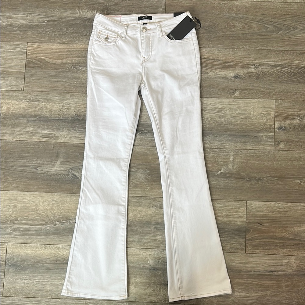 NEW YEAR 20% OFF True Religion White Flare Wide Leg Jeans